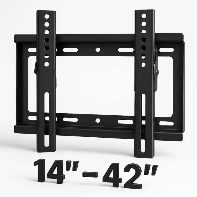 14"-42" TV Flat Panel Wall Bracket Holder Black