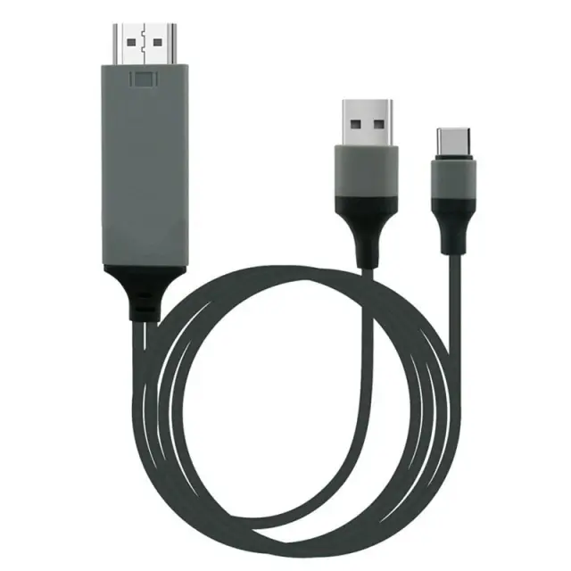2M USB-C Type C To HDTV Plus Android Phone Charger